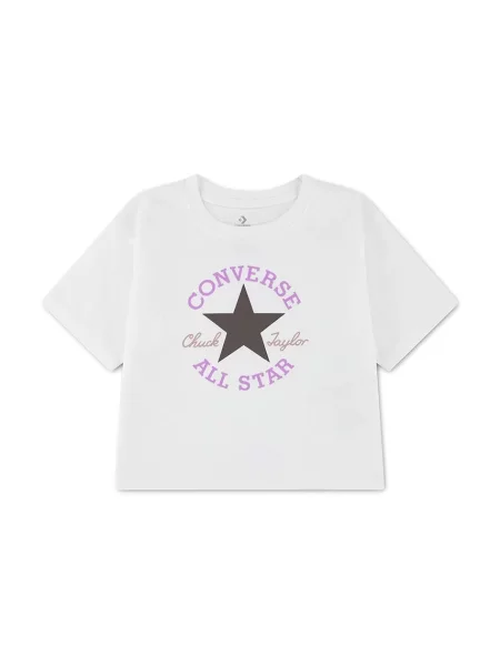 Converse tričko detské s bavlnou biela