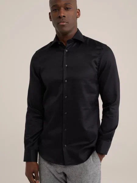 WE Fashion Cămașă negru
