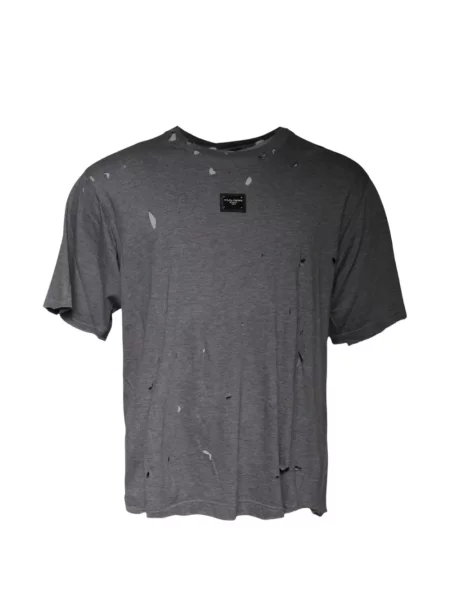 Tricou Dolce & Gabbana zdrențuiți gri