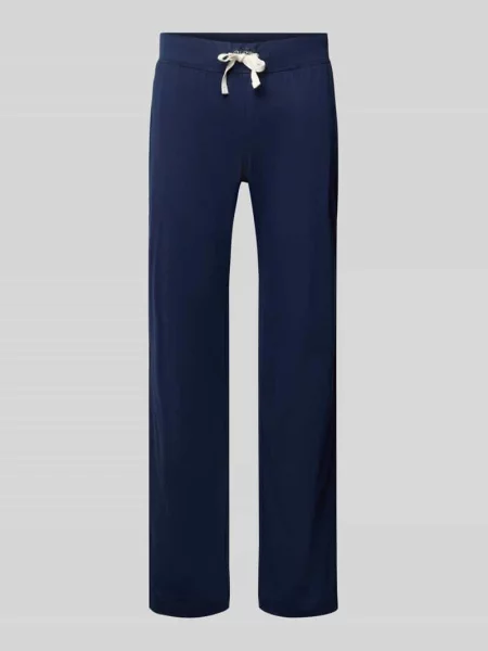 Spodnie sportowe z elastycznym pasem i detalem z logo Polo Ralph Lauren Underwear niebieskie