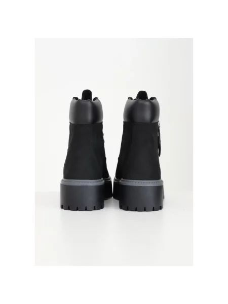 Botki Timberland w miejskim stylu z kamieniami wodoszczelne czarne
