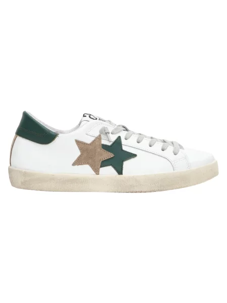 Sneakersy 2star skórzane białe