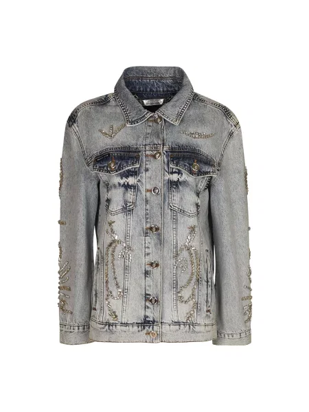 Kurtka jeansowa Philipp Plein niebieska