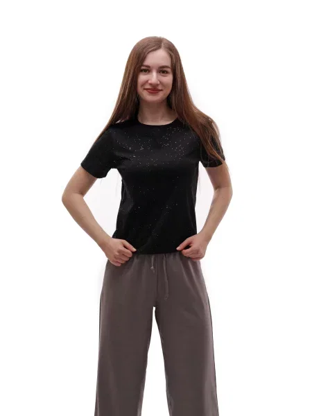 Футболка STREAM віскоза/поліестер чорний