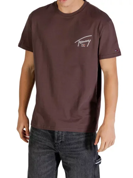 Majica Tommy Jeans rjava
