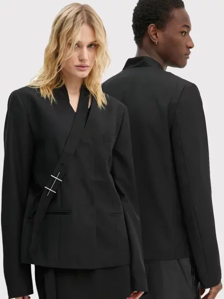 Heliot Emil sacou din lână negru