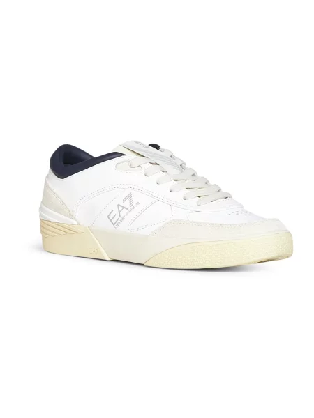 Sneakersy Emporio Armani Ea7 skórzane białe