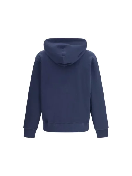 Haftowana bluza z kapturem Kenzo w kwiatki niebieska