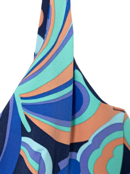 Top Chantelle cu imagine cu imprimeu abstract albastru