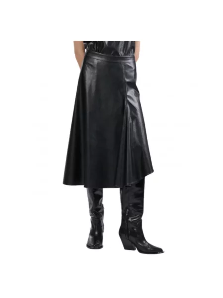 Spódnica skórzana Barbara Bui czarna