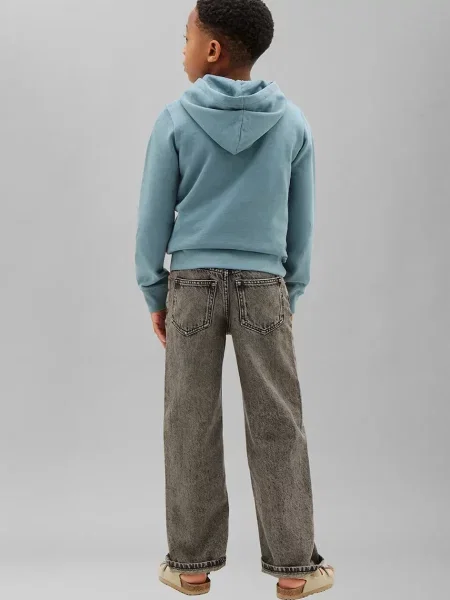 Суичър с качулка Calvin Klein Jeans синьо