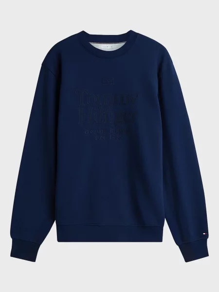 Махровый свитшот Tommy Hilfiger синий