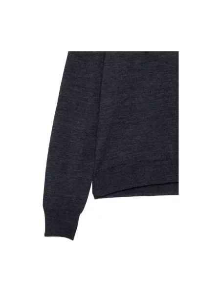 Sweter z golfem Maison Margiela wełniany niebieski