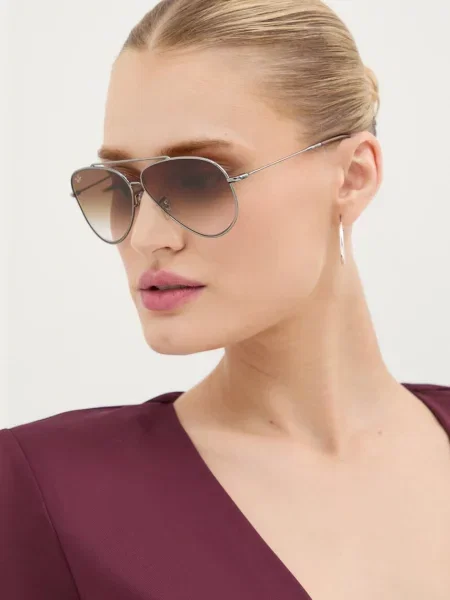 Слънчеви очила Ray-Ban AVIATOR REVERSE сребристо