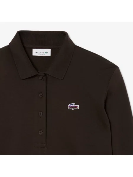 Поло Lacoste коричневое