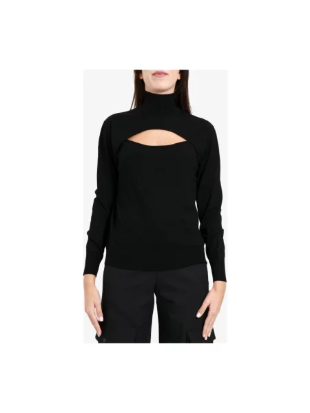 Sweter z golfem Kaos do golfa czarny