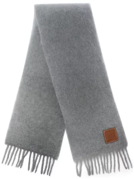 Fular Loewe cu franjuri gri