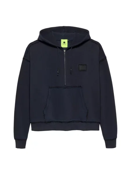 Bluza z kapturem New Amsterdam Surf Association o skróconej długości niebieska