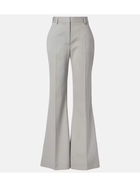 Pantaloni Stella Mccartney de lână cu dungi gri