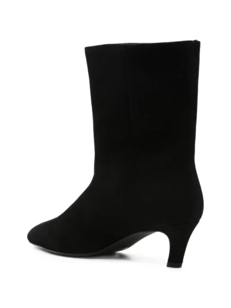 Botine Linda Baumann din piele de căprioară negru