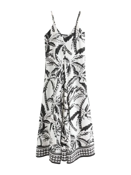 Next Rochie de plaja negru alb