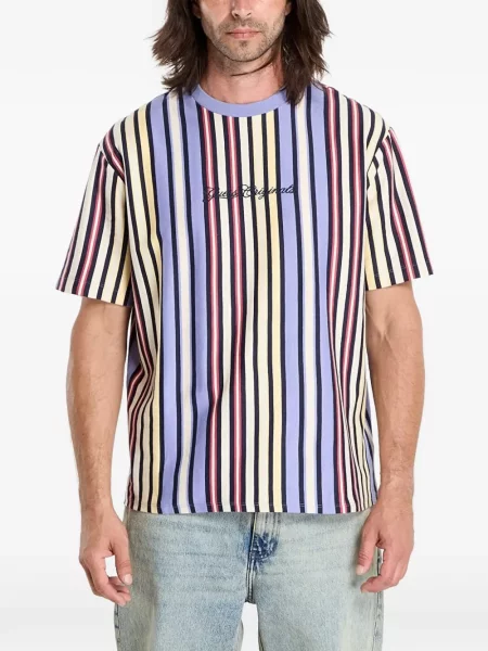 Tricou Guess cu dungi albastru