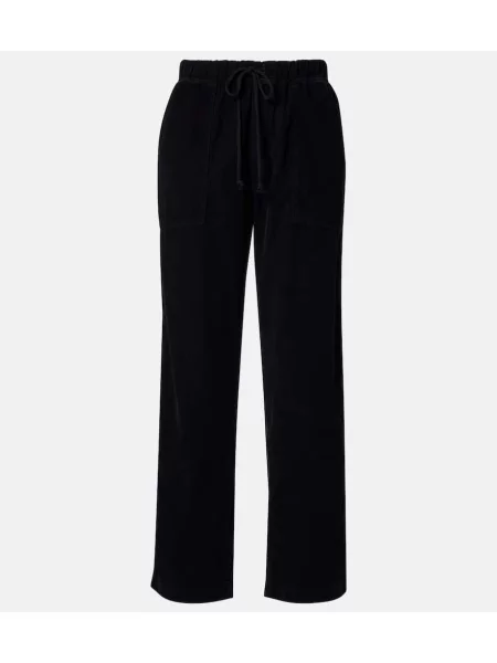 Pantaloni Velvet de catifea cord negru