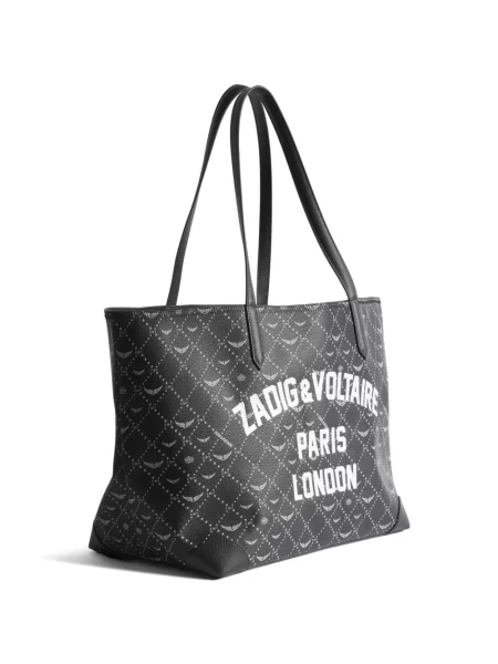 Шопинг чанта Zadig&voltaire с принт черно