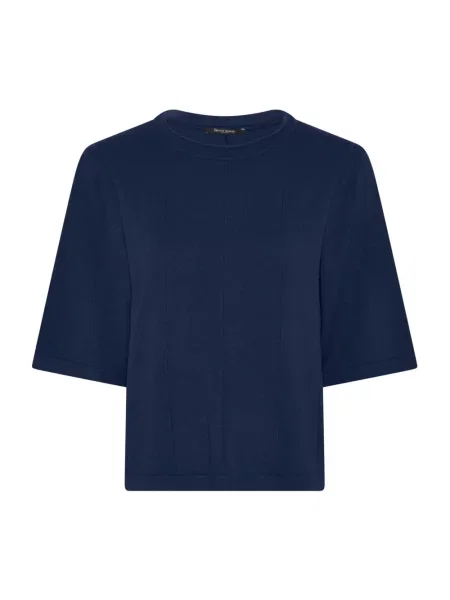 Dzianinowa koszulka Bruuns Bazaar niebieska