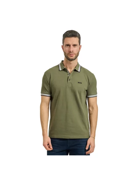 BOSS Polo Paddy Khaki zielona