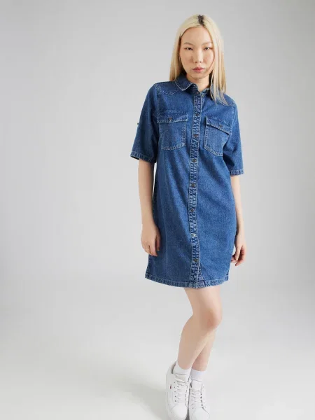 Obleka denim obleka Noisy May modra