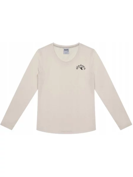 Koszulka tenisowa Diadora L.T-shirt LS Ess. Sports beżowa