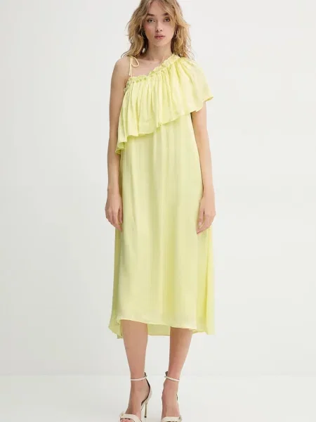 Obleka Bruuns Bazaar rumena