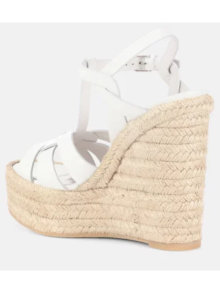 Espadrile Saint Laurent din piele alb