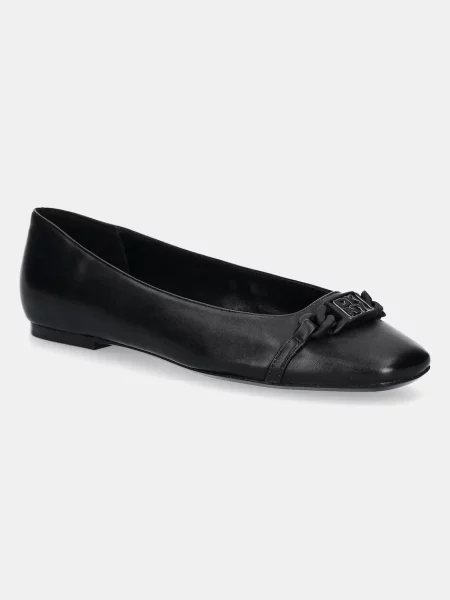 Кожени балеринки Dkny Davilla черно