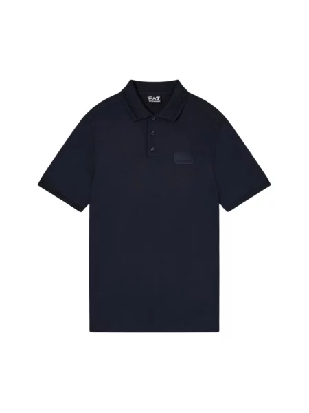 Koszulka polo Emporio Armani Ea7 z logo niebieska