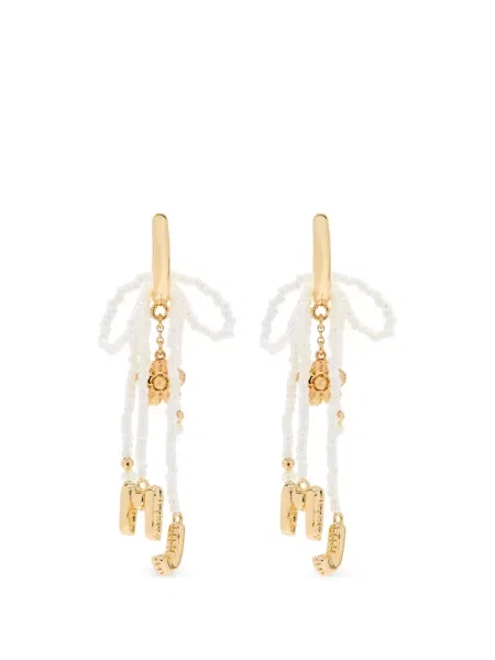Cercei Marc Jacobs cu mărgele auriu
