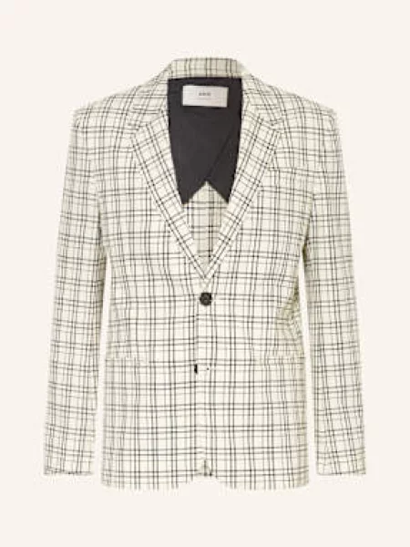 Ami Paris Marynarka Garniturowa Regular Fit weiss czarna