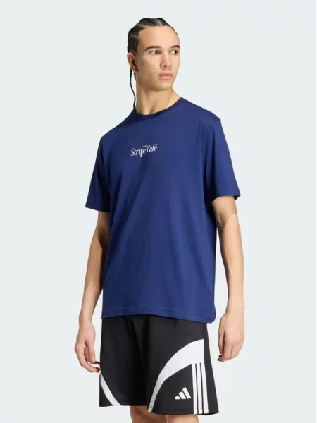 Adidas Tricou Coffee Cafe Donut Bag albastru
