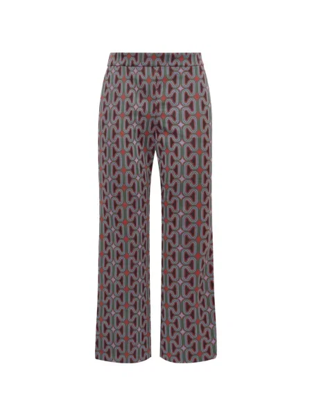 Pantaloni Maliparmi evazate verde