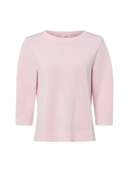 Bluza o kroju comfort fit z mieszanki modalu S.oliver Red Label różowa