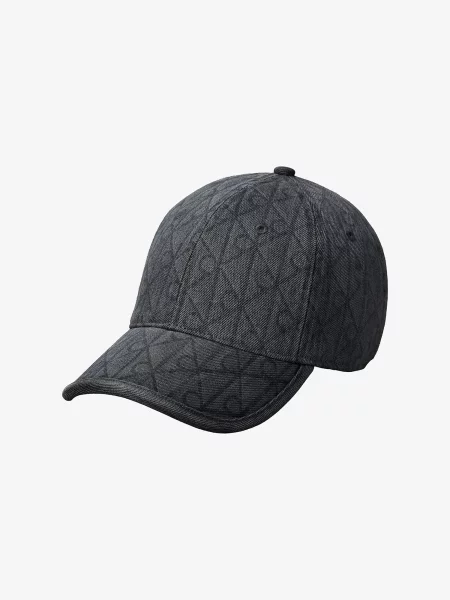 Calvin Klein Καπέλο Jockey Denim Emblem Burnout γκρι