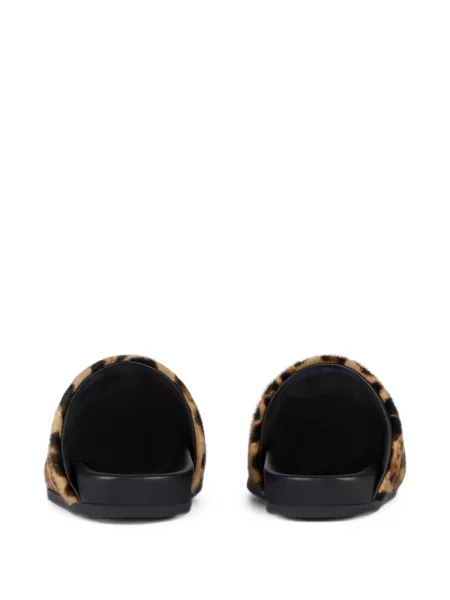 Papuci tip mules Givenchy din piele fără toc cu model leopard