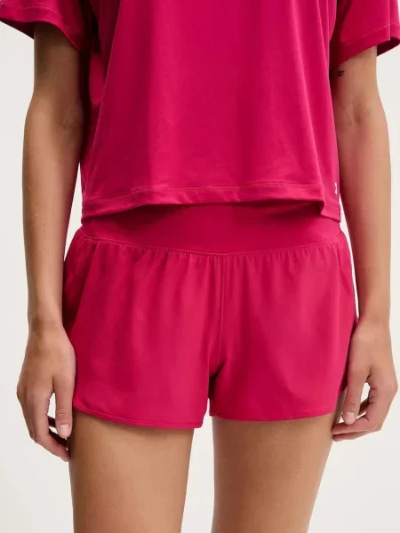 Under Armour edzős rövidnadrág Launch Pro 3 sima magas derekú rózsaszín