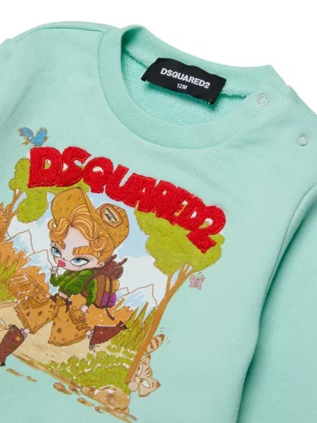 Bluza dziecięca Dsquared2 zielona