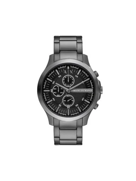 ARMANI EXCHANGE Analógové hodinky čadičová biela čierna