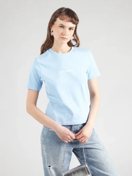 Juicy Couture Póló The Tennis világoskék fehér