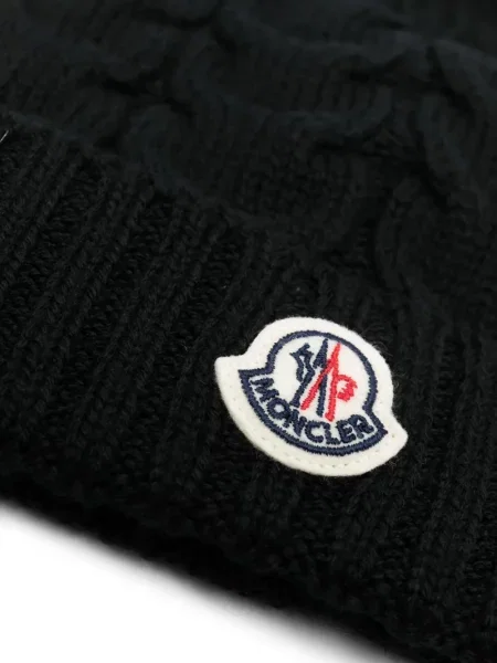 Czapka dziecięca Moncler Enfant czarna