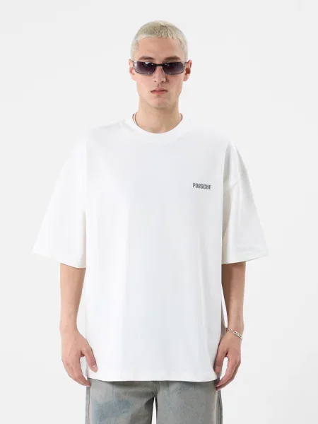 VAMOS CLO Tricou Hesperis gri / murdar alb