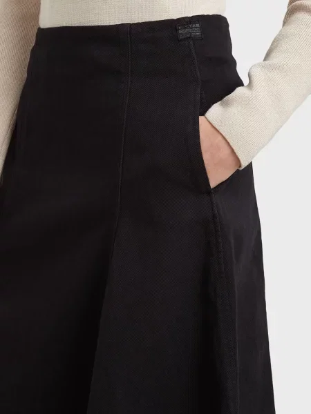 Спідниця G-star Raw кльош чорна
